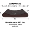 image:imageFurhaven Cooling Gel Dog Bed for Large Dogs w Removable Washable Cover For Dogs Up to 75 lbs  Ultra Plush Faux Fur amp Suede Luxe Lounger Contour Mattress  Cream JumboXLUltra Plush Chocolate
