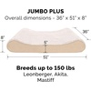 image:imageFurhaven Cooling Gel Dog Bed for Large Dogs w Removable Washable Cover For Dogs Up to 75 lbs  Ultra Plush Faux Fur amp Suede Luxe Lounger Contour Mattress  Cream JumboXLUltra Plush Cream