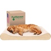 image:imageFurhaven Cooling Gel Dog Bed for Large Dogs w Removable Washable Cover For Dogs Up to 75 lbs  Ultra Plush Faux Fur amp Suede Luxe Lounger Contour Mattress  Cream JumboXLUltra Plush Cream