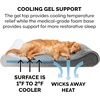 image:imageFurhaven Cooling Gel Dog Bed for Large Dogs w Removable Washable Cover For Dogs Up to 75 lbs  Ultra Plush Faux Fur amp Suede Luxe Lounger Contour Mattress  Cream JumboXLMinky Plush  Velvet Gray