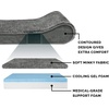image:imageFurhaven Cooling Gel Dog Bed for Large Dogs w Removable Washable Cover For Dogs Up to 75 lbs  Ultra Plush Faux Fur amp Suede Luxe Lounger Contour Mattress  Cream JumboXLMinky Plush  Velvet Gray