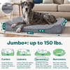image:imageFurhaven Cooling Gel Dog Bed for Large Dogs w Removable Washable Cover For Dogs Up to 75 lbs  Ultra Plush Faux Fur amp Suede Luxe Lounger Contour Mattress  Cream JumboXLUltra Plush Gray