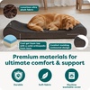 image:imageFurhaven Cooling Gel Dog Bed for Large Dogs w Removable Washable Cover For Dogs Up to 75 lbs  Ultra Plush Faux Fur amp Suede Luxe Lounger Contour Mattress  Cream JumboXLUltra Plush Gray