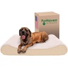 image:imageFurhaven Cooling Gel Dog Bed for Large Dogs w Removable Washable Cover For Dogs Up to 75 lbs  Ultra Plush Faux Fur amp Suede Luxe Lounger Contour Mattress  Cream JumboXLUltra Plush Cream