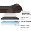 image:imageFurhaven Cooling Gel Dog Bed for Large Dogs w Removable Washable Cover For Dogs Up to 75 lbs  Ultra Plush Faux Fur amp Suede Luxe Lounger Contour Mattress  Cream JumboXLUltra Plush Chocolate