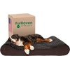 image:imageFurhaven Cooling Gel Dog Bed for Large Dogs w Removable Washable Cover For Dogs Up to 75 lbs  Ultra Plush Faux Fur amp Suede Luxe Lounger Contour Mattress  Cream JumboXLUltra Plush Chocolate