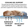 image:imageFurhaven Cooling Gel Dog Bed for MediumSmall Dogs w Removable Bolsters amp Washable Cover For Dogs Up to 35 lbs  Plush amp Woven Decor Comfy Couch Sofa  Diamond Brown MediumDiamond Blue Plush  Woven Dcor