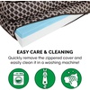 image:imageFurhaven Cooling Gel Dog Bed for MediumSmall Dogs w Removable Bolsters amp Washable Cover For Dogs Up to 35 lbs  Plush amp Woven Decor Comfy Couch Sofa  Diamond Brown MediumDiamond Brown Plush  Woven Dcor