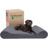 image:imageFurhaven Cozy Orthopedic Dog Bed for Large Dogs w Removable Bolsters amp Washable Cover For Dogs Up to 95 lbs  Plush amp Diamond Print Nest Top Sofa  Gray JumboXLGray
