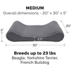image:imageFurhaven Cozy Orthopedic Dog Bed for Large Dogs w Removable Bolsters amp Washable Cover For Dogs Up to 95 lbs  Plush amp Diamond Print Nest Top Sofa  Gray JumboXLGray