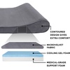 image:imageFurhaven Cozy Orthopedic Dog Bed for Large Dogs w Removable Bolsters amp Washable Cover For Dogs Up to 95 lbs  Plush amp Diamond Print Nest Top Sofa  Gray JumboXLGray