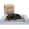 image:imageFurhaven Cozy Orthopedic Dog Bed for Large Dogs w Removable Bolsters amp Washable Cover For Dogs Up to 95 lbs  Plush amp Diamond Print Nest Top Sofa  Gray JumboXLGray Plush  Diamond Print Nest Top
