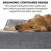 image:imageFurhaven Cozy Orthopedic Dog Bed for Large Dogs w Removable Bolsters amp Washable Cover For Dogs Up to 95 lbs  Plush amp Diamond Print Nest Top Sofa  Gray JumboXLGray