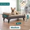 image:imageFurhaven Elevated Dog Bed Frame for 30 x 20 Medium Dog Beds Easy Assembly  MidCentury Modern Bed Frame  Gray Wash MediumVeneer Gray Wash
