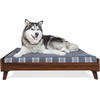 image:imageFurhaven Elevated Dog Bed Frame for 30 x 20 Medium Dog Beds Easy Assembly  MidCentury Modern Bed Frame  Gray Wash MediumVeneer Walnut