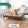 image:imageFurhaven Elevated Dog Bed Frame for 30 x 20 Medium Dog Beds Easy Assembly  MidCentury Modern Bed Frame  Gray Wash MediumVeneer Walnut
