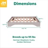 image:imageFurhaven Elevated Dog Bed for Large Dogs MidCentury Modern Style with Flexible Slats amp NonSlip Pads for Comfort amp Airflow Easy Assembly Raised Pet Bed Jumbo Dark BrownLight Gray