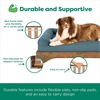 image:imageFurhaven Elevated Dog Bed for Large Dogs MidCentury Modern Style with Flexible Slats amp NonSlip Pads for Comfort amp Airflow Easy Assembly Raised Pet Bed Jumbo Dark BrownDark Brown