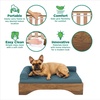 image:imageFurhaven Elevated Dog Bed for Large Dogs MidCentury Modern Style with Flexible Slats amp NonSlip Pads for Comfort amp Airflow Easy Assembly Raised Pet Bed Jumbo Dark BrownDark Brown