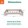 image:imageFurhaven Elevated Dog Bed for Large Dogs MidCentury Modern Style with Flexible Slats amp NonSlip Pads for Comfort amp Airflow Easy Assembly Raised Pet Bed Jumbo Dark BrownLight Gray