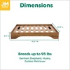 image:imageFurhaven Elevated Dog Bed for Large Dogs MidCentury Modern Style with Flexible Slats amp NonSlip Pads for Comfort amp Airflow Easy Assembly Raised Pet Bed Jumbo Dark BrownDark Brown