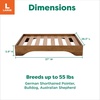 image:imageFurhaven Elevated Dog Bed for Large Dogs MidCentury Modern Style with Flexible Slats amp NonSlip Pads for Comfort amp Airflow Easy Assembly Raised Pet Bed Jumbo Dark BrownDark Brown