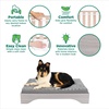image:imageFurhaven Elevated Dog Bed for Large Dogs MidCentury Modern Style with Flexible Slats amp NonSlip Pads for Comfort amp Airflow Easy Assembly Raised Pet Bed Jumbo Dark BrownLight Gray