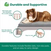 image:imageFurhaven Elevated Dog Bed for Large Dogs MidCentury Modern Style with Flexible Slats amp NonSlip Pads for Comfort amp Airflow Easy Assembly Raised Pet Bed Jumbo Dark BrownLight Gray