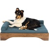 image:imageFurhaven Elevated Dog Bed for Large Dogs MidCentury Modern Style with Flexible Slats amp NonSlip Pads for Comfort amp Airflow Easy Assembly Raised Pet Bed Jumbo Dark BrownDark Brown