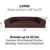 image:imageFurhaven Memory Foam Dog Bed for Large Dogs w Removable Bolsters amp Washable Cover For Dogs Up to 125 lbs  Plush amp Suede Sofa  Deep Pool Jumbo PlusXXLQuilted Coffee