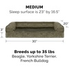 image:imageFurhaven Memory Foam Dog Bed for Large Dogs w Removable Bolsters amp Washable Cover For Dogs Up to 125 lbs  Plush amp Suede Sofa  Deep Pool Jumbo PlusXXLFaux Fur  Velvet Dark Sage
