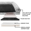 image:imageFurhaven Memory Foam Dog Bed for Large Dogs w Removable Bolsters amp Washable Cover For Dogs Up to 125 lbs  Plush amp Suede Sofa  Deep Pool Jumbo PlusXXLPlush  Southwest Kilim Decor Boulder Gray