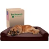 image:imageFurhaven Memory Foam Dog Bed for Large Dogs w Removable Bolsters amp Washable Cover For Dogs Up to 125 lbs  Plush amp Suede Sofa  Deep Pool Jumbo PlusXXLQuilted Coffee