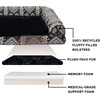 image:imageFurhaven Memory Foam Dog Bed for Large Dogs w Removable Bolsters amp Washable Cover For Dogs Up to 125 lbs  Plush amp Suede Sofa  Deep Pool Jumbo PlusXXLPlush  Southwest Kilim Decor Black Medallion