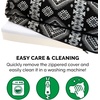 image:imageFurhaven Memory Foam Dog Bed for Large Dogs w Removable Bolsters amp Washable Cover For Dogs Up to 125 lbs  Plush amp Suede Sofa  Deep Pool Jumbo PlusXXLPlush  Southwest Kilim Decor Black Medallion