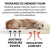 image:imageFurhaven Memory Foam Dog Bed for Large Dogs w Removable Bolsters amp Washable Cover For Dogs Up to 125 lbs  Plush amp Suede Sofa  Deep Pool Jumbo PlusXXLClay Plush  Suede