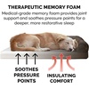 image:imageFurhaven Memory Foam Dog Bed for Large Dogs w Removable Bolsters amp Washable Cover For Dogs Up to 125 lbs  Plush amp Suede Sofa  Deep Pool Jumbo PlusXXLPlush  Suede Espresso