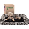image:imageFurhaven Memory Foam Dog Bed for Large Dogs w Removable Bolsters amp Washable Cover For Dogs Up to 125 lbs  Plush amp Suede Sofa  Deep Pool Jumbo PlusXXLPlush  Southwest Kilim Decor Black Medallion