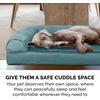 image:imageFurhaven Memory Foam Dog Bed for Large Dogs w Removable Bolsters amp Washable Cover For Dogs Up to 125 lbs  Plush amp Suede Sofa  Deep Pool Jumbo PlusXXLPlush  Suede Deep Pool