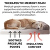 image:imageFurhaven Memory Foam Dog Bed for Large Dogs w Removable Bolsters amp Washable Cover For Dogs Up to 125 lbs  Plush amp Suede Sofa  Deep Pool Jumbo PlusXXLFaux Fur  Velvet Driftwood Brown