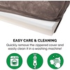 image:imageFurhaven Memory Foam Dog Bed for Large Dogs w Removable Bolsters amp Washable Cover For Dogs Up to 125 lbs  Plush amp Suede Sofa  Deep Pool Jumbo PlusXXLFaux Fur  Velvet Driftwood Brown