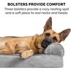image:imageFurhaven Memory Foam Dog Bed for Large Dogs w Removable Bolsters amp Washable Cover For Dogs Up to 125 lbs  Plush amp Suede Sofa  Deep Pool Jumbo PlusXXLFaux Fur  Velvet Smoke Gray