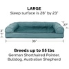 image:imageFurhaven Memory Foam Dog Bed for Large Dogs w Removable Bolsters amp Washable Cover For Dogs Up to 125 lbs  Plush amp Suede Sofa  Deep Pool Jumbo PlusXXLPlush  Suede Deep Pool