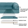 image:imageFurhaven Memory Foam Dog Bed for Large Dogs w Removable Bolsters amp Washable Cover For Dogs Up to 125 lbs  Plush amp Suede Sofa  Deep Pool Jumbo PlusXXLPlush  Suede Deep Pool
