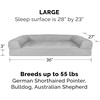 image:imageFurhaven Memory Foam Dog Bed for Large Dogs w Removable Bolsters amp Washable Cover For Dogs Up to 125 lbs  Plush amp Suede Sofa  Deep Pool Jumbo PlusXXLQuilted Silver Gray
