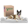 image:imageFurhaven Memory Foam Dog Bed for Large Dogs w Removable Bolsters amp Washable Cover For Dogs Up to 125 lbs  Plush amp Suede Sofa  Deep Pool Jumbo PlusXXLQuilted Silver Gray