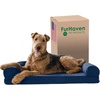 image:imageFurhaven Memory Foam Dog Bed for Large Dogs w Removable Bolsters amp Washable Cover For Dogs Up to 125 lbs  Plush amp Suede Sofa  Deep Pool Jumbo PlusXXLQuilted Navy