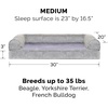 image:imageFurhaven Memory Foam Dog Bed for Large Dogs w Removable Bolsters amp Washable Cover For Dogs Up to 125 lbs  Plush amp Suede Sofa  Deep Pool Jumbo PlusXXLFaux Fur  Velvet Smoke Gray