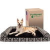 image:imageFurhaven Memory Foam Dog Bed for Large Dogs w Removable Bolsters amp Washable Cover For Dogs Up to 125 lbs  Plush amp Suede Sofa  Deep Pool Jumbo PlusXXLPlush  Southwest Kilim Decor Black Medallion