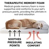 image:imageFurhaven Memory Foam Dog Bed for Large Dogs w Removable Bolsters amp Washable Cover For Dogs Up to 125 lbs  Plush amp Suede Sofa  Deep Pool Jumbo PlusXXLPlush  Suede Gray
